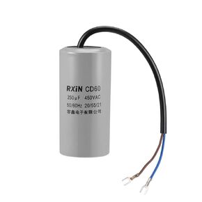 uxcell 250uf Motor Star Capacitor 250mfd AC 450V for HSingle-Phase 50/60 Hz AC Motor and Fan
