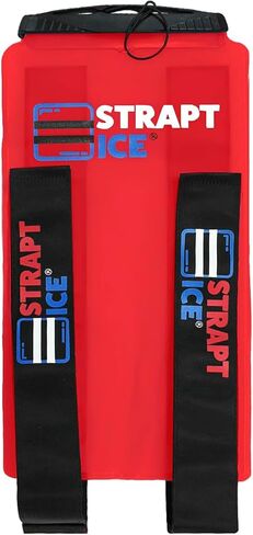 Fillable, Reusable & Wearable Ice Pack with Straps - Instant Cold Therapy Wrap for Shoulder, Knee, Elbow & Back Pain Relief - Ice Packs for Injuries, Inflammation & Recovery - 7.5" x 18" (Red) in Saudi Arabia