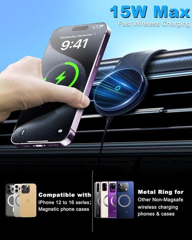 60W Multi-Port Car Fast Charger with Retractable Cable Car Cigarette Lighter Adapter, 4-in-1 Fast Charger for Smart Devices, Compatible with iPhone/Galaxy/Google/Tablet/Laptop, etc. in Saudi Arabia