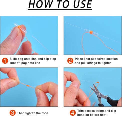 Bobber Stops Plastic Beads Kit 100PCS Fishing Float Stop Knots with Plastic Fishing Beads for Fishing Line or Leader Slip Bobbers for Crappie Fishing Saltwater Freshwater Red Orange Green in Saudi Arabia