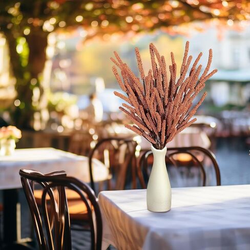 10 Pcs Fall Flowers Artificial for Decoration, 21.65" Long Fake Floral Stems for Fall Halloween Table Centerpieces Table Tall Vase Festival Decor (Autumn Orange) in Saudi Arabia
