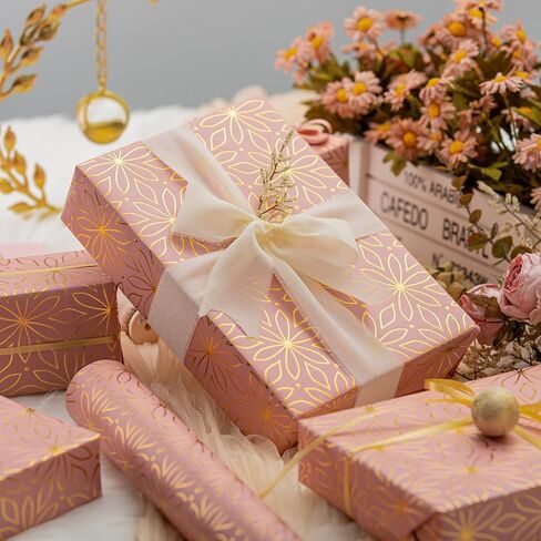 Garbendy Mini Wrapping Paper Roll Embossing 3D Emerald Green with Gold Foil Star Design for Christmas, Birthday, Wedding, Baby Shower, Bridal Shower, Party-17inch x 32.8ft in Kuwait