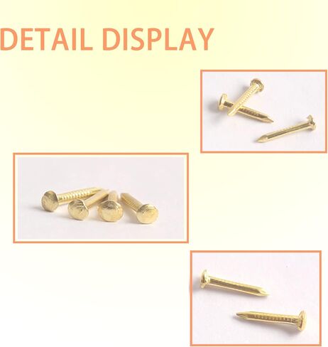 1 * 10mm 500pcs Small Nails Iron Nail for Picture Nails for Picture Hanging Woodworking Furniture DIY Decorative Nails Small Bronze in Saudi Arabia