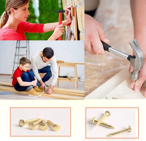 1 * 10mm 500pcs Small Nails Iron Nail for Picture Nails for Picture Hanging Woodworking Furniture DIY Decorative Nails Small Bronze in Saudi Arabia