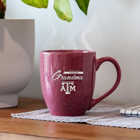 ريكو إندستريز NCAA للجنسين-البالغين NCAA الجدة 16 أونصة كوب قهوة من السيراميك منقوش بالليزر ومرقط in Saudi Arabia