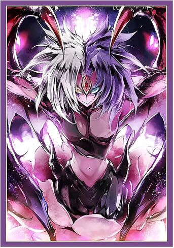 Volcanic Island 50ct 63x90mm Holographic Top Loading Trading Card Sleeves for YuGiOh/Japanese Art Anime Printing Card Sleeves Protectors (Yubel) in Kuwait