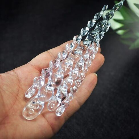 30pcs Icicle Ornaments Clear Plastic Icicle Christmas Ornaments Acrylic Clear icicles for Christmas Tree Decoration (30pcs Icicles Ornament) in Saudi Arabia