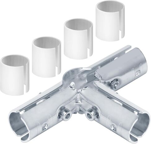 12 مجموعة من وصلات الأنابيب المعدنية ذات 4 اتجاهات، تناسب أنابيب الفولاذ المقاوم للصدأ OD 19.1 مم، وتناسب الأنابيب المعدنية الكهربائية مقاس 1/2 بوصة مع حشوات محول PE in Kuwait