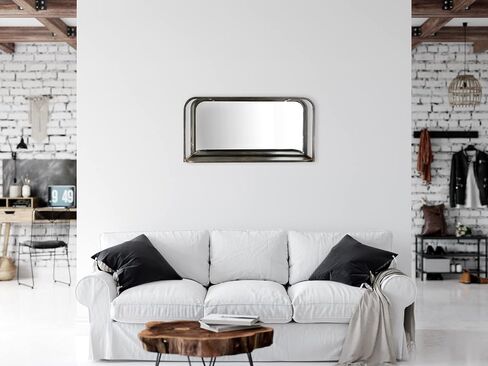 Creative Co-Op Rectangle Accent Black Metal Frame & Shelf Reflective Mirrors in Saudi Arabia