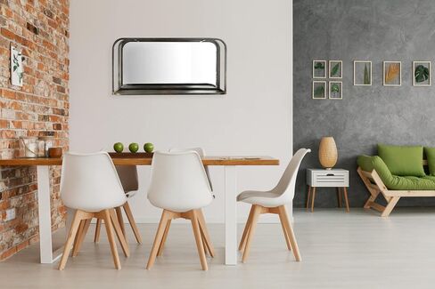 Creative Co-Op Rectangle Accent Black Metal Frame & Shelf Reflective Mirrors in Saudi Arabia