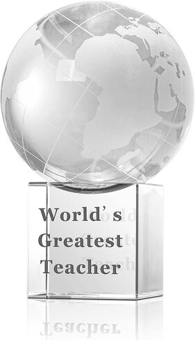 جوائز LONGWIN World's Greatest Boss مقاس 2.76 بوصة من Crystal Globe - هدايا للرئيس، يوم الرؤساء الفريد، عيد الميلاد، عيد الميلاد، الشكر، هدية يوم للرئيس in Kuwait