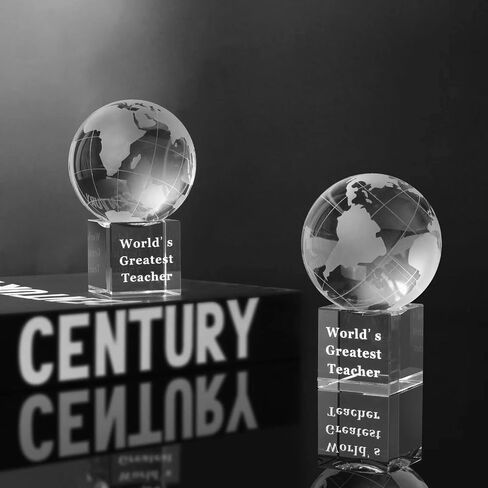 جوائز LONGWIN World's Greatest Boss مقاس 2.76 بوصة من Crystal Globe - هدايا للرئيس، يوم الرؤساء الفريد، عيد الميلاد، عيد الميلاد، الشكر، هدية يوم للرئيس in Kuwait