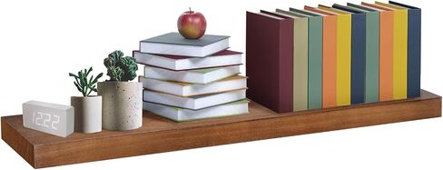 Floating Shelves, Wall Shelf, Unfinished Solid Natural Wood for DIY, Extra Long 35.5in, 1-Pack in Saudi Arabia