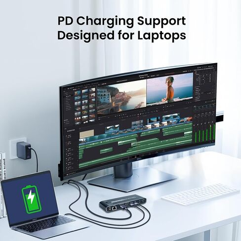 4K@60Hz KVM Switch for 2 Monitors 2 Computers, Dual Monitor HDMI Matrix 4 in 2 Out Extend Display, KVM Switch with 4 USB 3.0 port, 4 HDMI input & 2 HDMI output port, Support Hotkey and Remote Control in Saudi Arabia