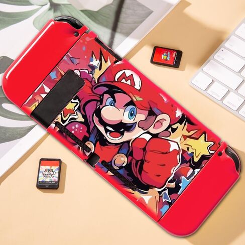 PERFECTSIGHT مصممة لجهاز نينتندو سويتش، حافظة واقية من مادة TPU للفتيات والأولاد والأطفال، حافظة قابلة للإرساء على شكل قذيفة كاواي متوافقة مع غطاء نينتندو سويتش مع قطعتين من أغطية قبضة الإبهام (لحن) in Kuwait