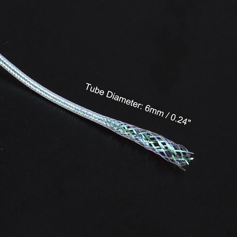 PATIKIL Fly Tying Material, Pearlescent Braid Tube Round Holographic Tinsel Tubing for Making Fishing Lure Fly Flies in Saudi Arabia