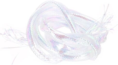 PATIKIL Fly Tying Material, Pearlescent Braid Tube Round Holographic Tinsel Tubing for Making Fishing Lure Fly Flies in Saudi Arabia