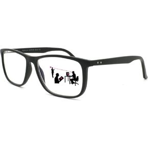 Sightline Six-006 Multifocus Reading Glasses- Premium Quality Frame -Medium to Large Fit 2.00 Magnification