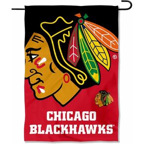 WinCraft Blackhawks Double Sided Garden Banner Flag