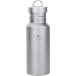 Boundless Voyage Titanium Water Bottle with Lid Wide Mouth Leak-Proof Reusable Sport Drinking Bottle for Camping Hiking Climbing Running Tea Coffee (750ml) in Saudi Arabia