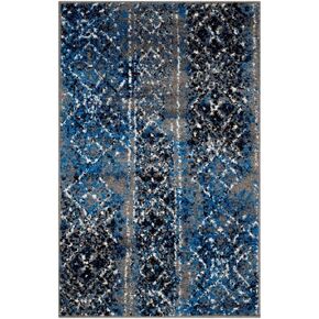 SAFAVIEH Adirondack Collection Runner Rug - 2'6" x 6', Silver & Multi, Moroccan Boho Distressed Design, Non-Shedding & Easy Care, Ideal for High Traffic Areas in Living Room, Bedroom (ADR111G)