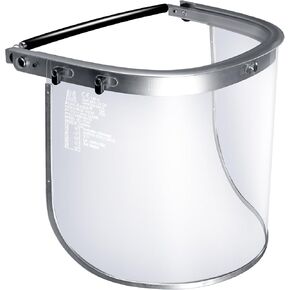Blue Eagle Aluminum Face Shield Adapter for Cap-Style Hard Hat | Visor Bracket | Silver Color | with 1 Free High Impact Replacement Visor