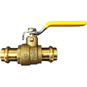 1/2" Propress Brass Ball Valve - Press Ball Valve with EPDM - Premium Press Ball Valve with 1/2" Connections - Pack of 10