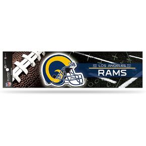 Rico Industries NFL Football Los Angeles Rams Retro 3" x 12" Bumper Sticker