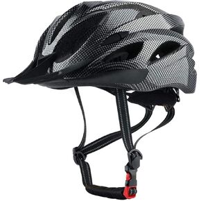 Adult Cycling Bike Helmet, Lightweight and Adjustable with Pads&Visor for Men and Women,Premium Quality Airflow Unisex Bike Helmet,Suggested Fit