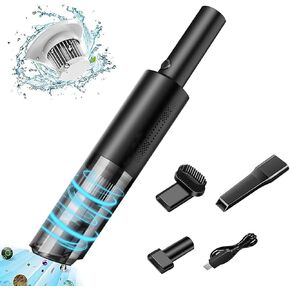Handheld Vacuum Cleaner Cordless 6000Pa Suction 120W Powerful, 2000 mAh Rechargeable with USB 2h Full Charge 20min Use, Mini Lightweight Wet Dry Portable for Home Pet Floor, Car Cleaning and Keyboard