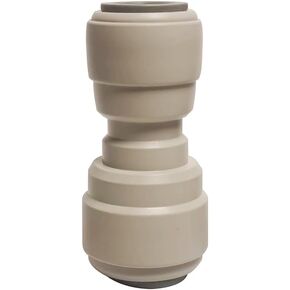 MALIDA Push to Connect Fitting Straight Union Quick Connector, 1/2" to 3/8" O.D. tube water line Fitting for Water Filtration Filter Purifiers RO Systems,10pcs.