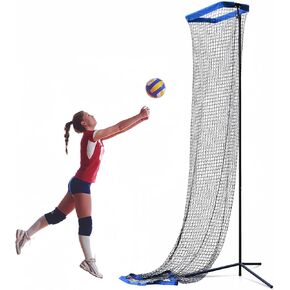 Volleyball Setter Trainer Net Volleyball Training Equipment Volleyball Practice Equipment Volleyball Net Angle and Height Adjustment for Indoor and Outdoor Setter Practice