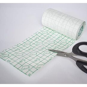 maikong Transparent Film Roll Waterproof Waterproof Transparent Stretch Adhesive Bandage Clear Adhesive Bandages Dressing Tape for Tattoo Aftercare/Keep Wound/Fexed Plaster, 10cm x 5m