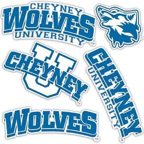 Desert Cactus Cheyney University Stickers of Pennsylvania Stickers Wolves Vinyl Decals Laptop Water Bottle Car Scrapbook T2 (Type 2)