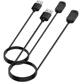 2PCS Charger Compatible with Amazfit Bip 3/ T-Rex Pro/GTS 4 Mini/GTS 2 Mini/GTS 2e/ GTS 2/GTR 2/ GTR 2e/ Bip U Pro/Bip 3 Smartwatch Replacement USB Cradle Cord Charging Cable Dock for T-Rex Pro