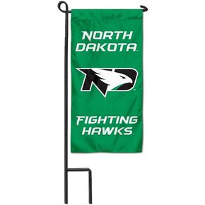 College Flags & Banners Co. North Dakota Fighting Hawks Mini Garden and Flower Pot Flag Topper