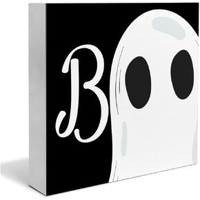 Halloween Decorations I Smell Children Wooden Sign Witch Decor Halloween Home Decor for Desk Table Shelf 5 x 5 Inches