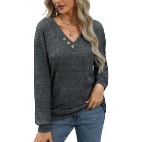 سترة نسائية كاجوال بأكمام طويلة ورقبة على شكل حرف V من أجل G وPL in Kuwait