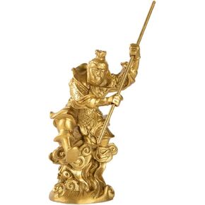 Chinese Brass Monkey King Figurine Sun Wukong Statue Housewarming Congratulatory Gift ZD117