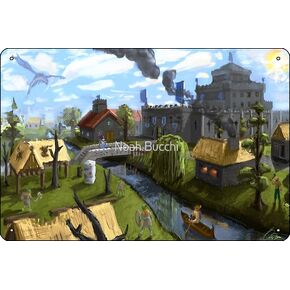 ملصق لوحة Lumbridge مقاس 8 × 12 بوصة لافتة معدنية مضحكة لديكور جدار غرفة الرجل الكهف in Kuwait