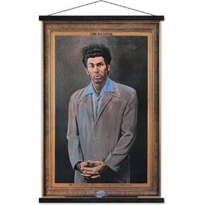 Trends International Seinfeld - Kramer Wall Poster, 22.375" x 34", Print and Black Hanger Bundle