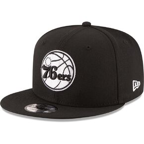 New Era NBA 9FIFTY Black White Adjustable Snapback Hat Cap One Size Fits All