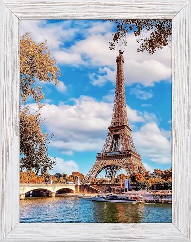 6x8 Picture Frame with Stand Real Glass Solid Wood Rustic Green Wooden 6 by 8 Photo Artwork Painting Frames for Horizontal and Vertical Wall Hanging or Tabletop Display 6 x 8 Inches in Kuwait