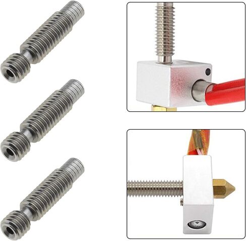 إنشاء فكرة 1.75 مم M6 V6 أنبوب كسر الحرارة من الفولاذ المقاوم للصدأ مناسب للطابعة ثلاثية الأبعاد CR-10 Ender 3 Hotend Pack of 4 in Saudi Arabia