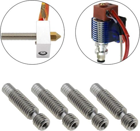 إنشاء فكرة 1.75 مم M6 V6 أنبوب كسر الحرارة من الفولاذ المقاوم للصدأ مناسب للطابعة ثلاثية الأبعاد CR-10 Ender 3 Hotend Pack of 4 in Saudi Arabia