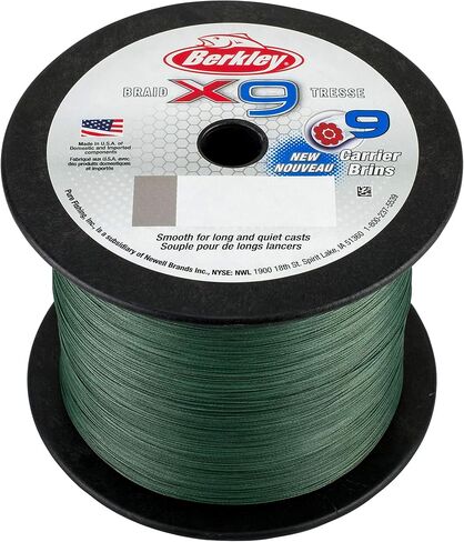 Berkley x9 Braid Superline, Suitable for Freshwater Environments in Saudi Arabia