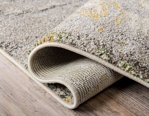Unique Loom Chromatic Collection Modern Rustic & Vibrant Abstract Area Rug for Any Home Décor, 5 x 8 ft, Beige/Gray in Saudi Arabia