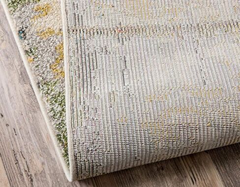 Unique Loom Chromatic Collection Modern Rustic & Vibrant Abstract Area Rug for Any Home Décor, 5 x 8 ft, Beige/Gray in Saudi Arabia