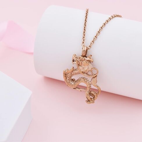 Dragon Urn Necklaces for Ashes Keepsake Jewelry Stainless Steel Cremation Ash Urn Necklace Memorial Jewelry Urn Pendant for Men Women in Saudi Arabia