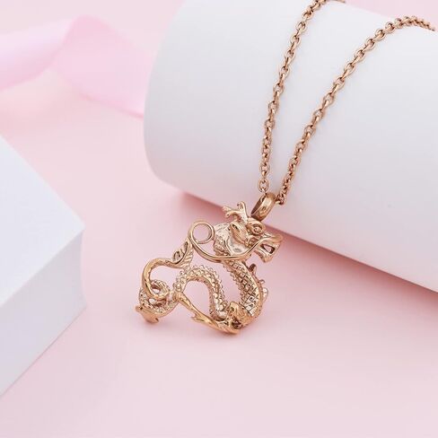 Dragon Urn Necklaces for Ashes Keepsake Jewelry Stainless Steel Cremation Ash Urn Necklace Memorial Jewelry Urn Pendant for Men Women in Saudi Arabia